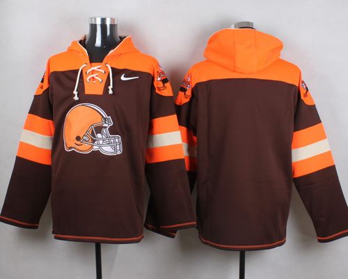 Nike Browns Blank Brown Player Pullover NFL Hoodie - Click Image to Close